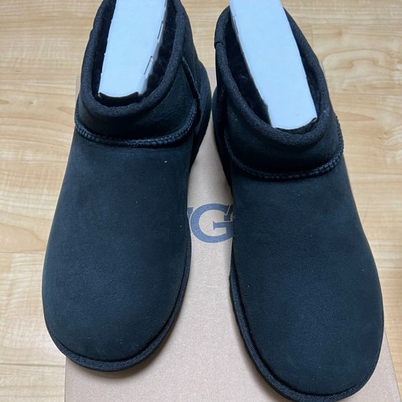UGG Classic Ultra Mini Boot Black (Women's) - Picture 1 of 7
